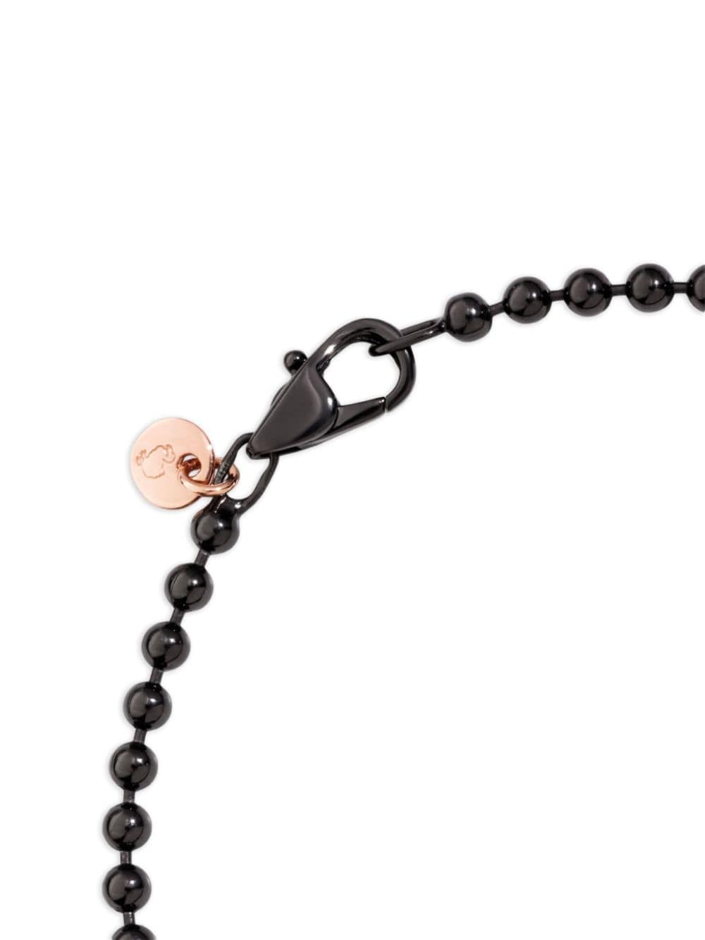Shop Dodo 9kt Rose Gold And Steel Bollicine Bracelet In Black