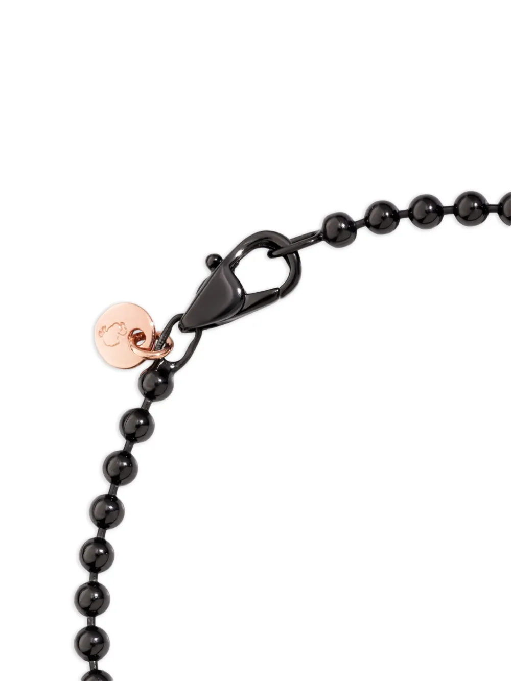 Dodo 9kt roségouden armband - Zwart