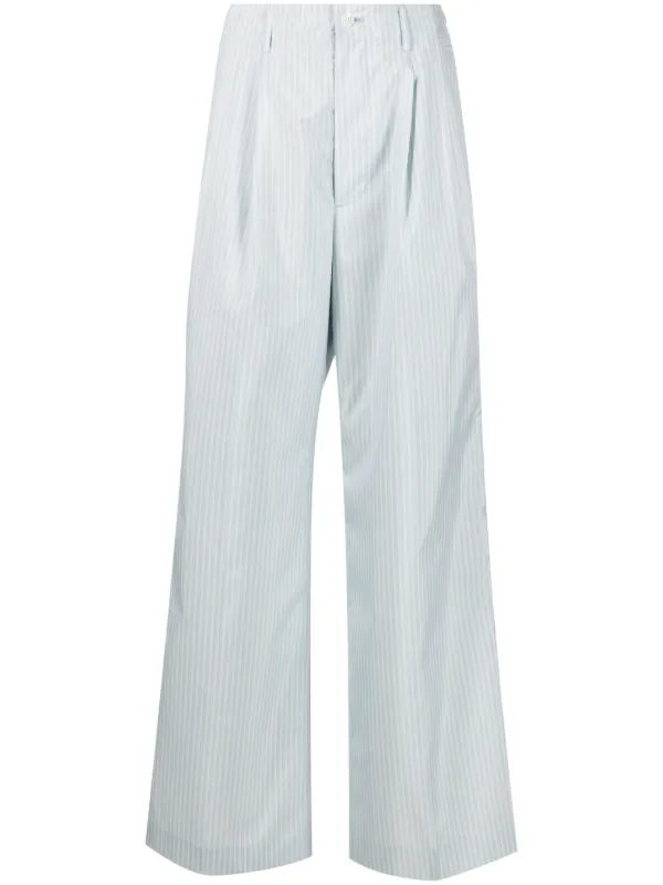 Vertical striped wide leg pants cheap