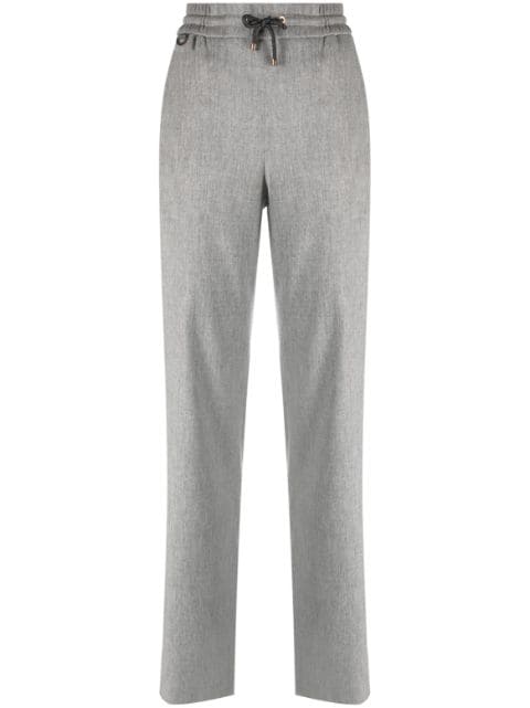 Agnona wool-blend straight-leg trousers