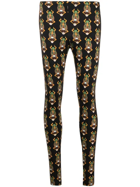 La DoubleJ graphic-print elasticated-waist leggings