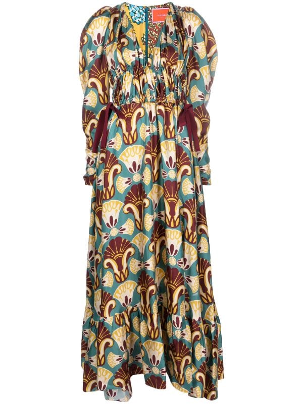 La DoubleJ Big floral-print Maxi Dress - Farfetch