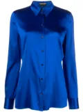 TOM FORD stretch silk-satin shirt - Blue