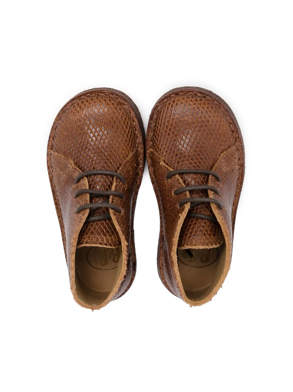 Pèpè Lace-up Leather Boots In Brown