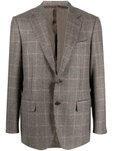 Canali houndstooth single-breasted wool blazer