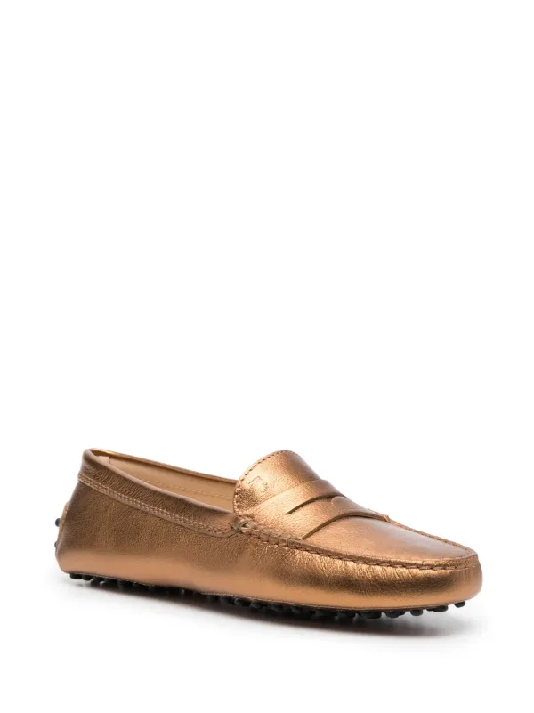 Metallic moccasins deals