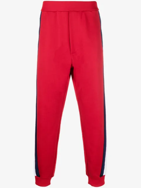 DSQUARED2 striped cotton-blend track pants