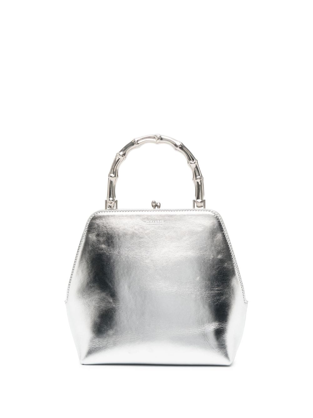 Jil Sander Goji Square Tote Bag In Silver
