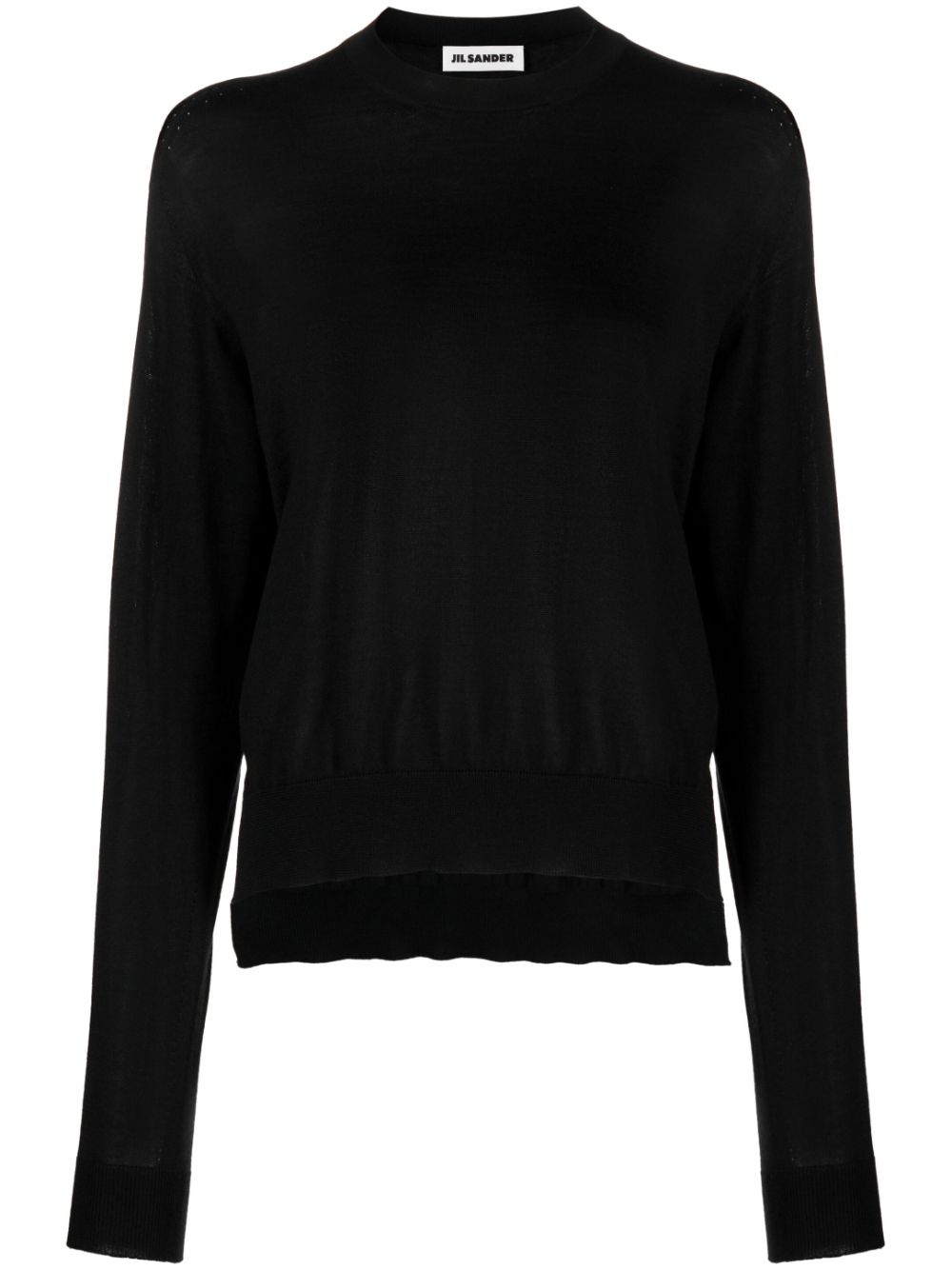 ribbed crew neck jumper