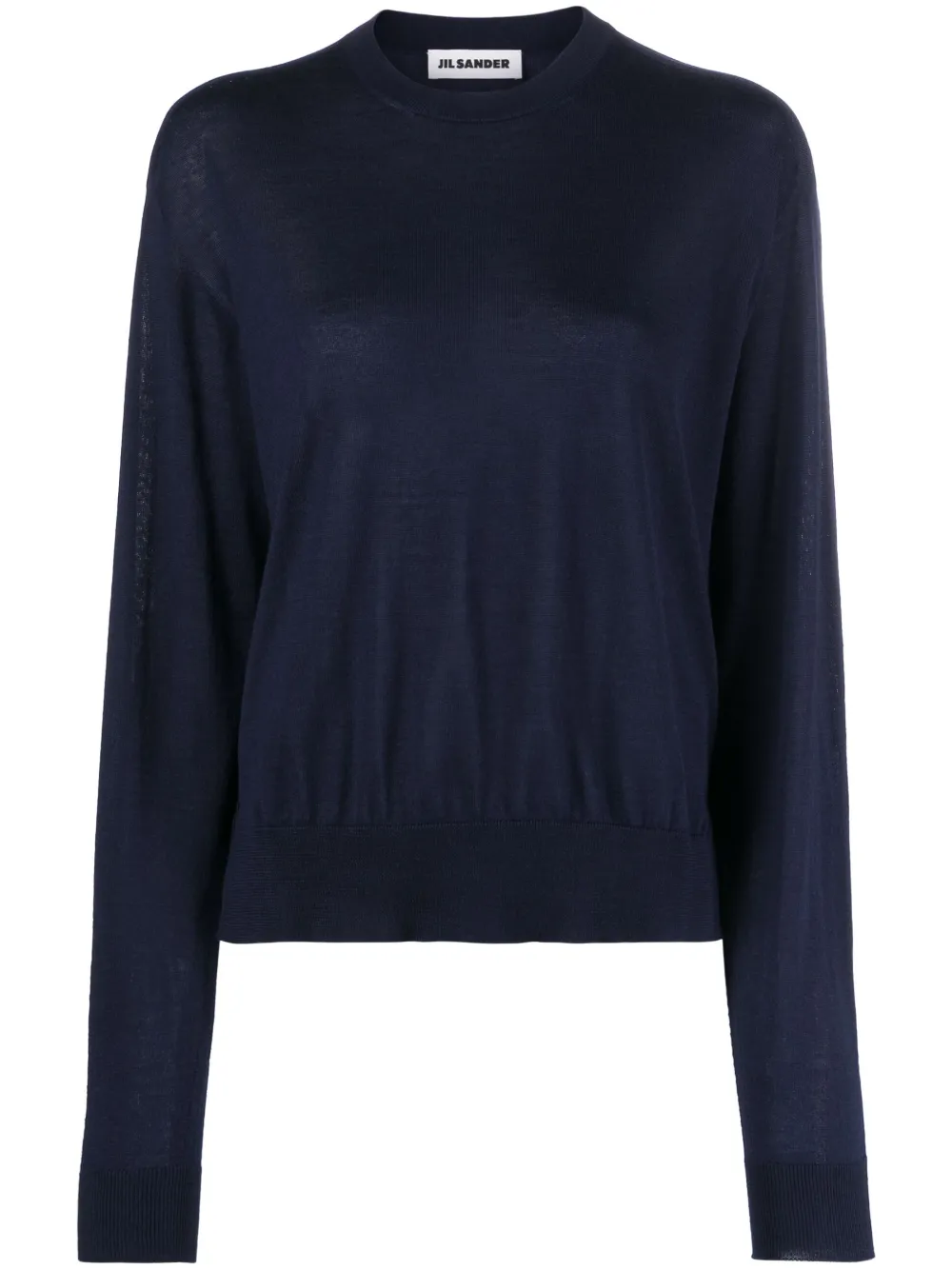 ribbed crew neck jumper