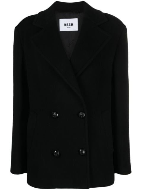 MSGM double-breasted buttoned blazer