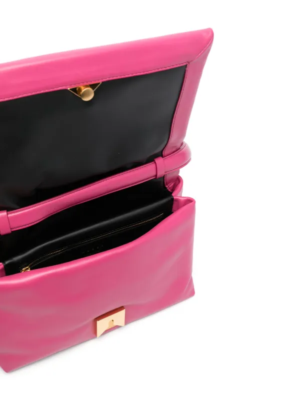 Marni Prisma レザーショルダーバッグ M | ピンク | FARFETCH JP