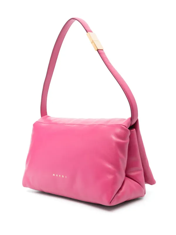 Marni Prisma レザーショルダーバッグ M | ピンク | FARFETCH JP