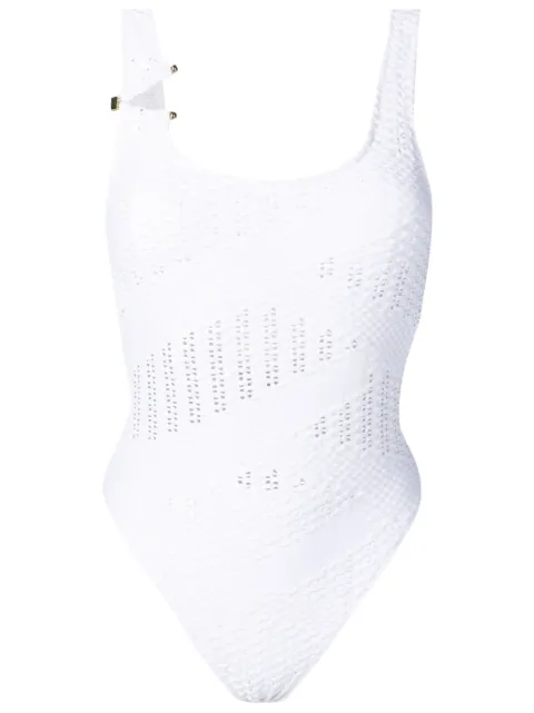 Amir Slama open-knit square-neck one-piece 