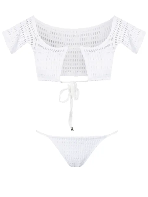 Amir Slama open-knit tied bikini set