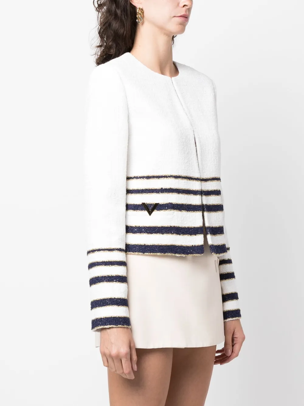 Valentino Garavani Marinière tweed jacket Smart Closet