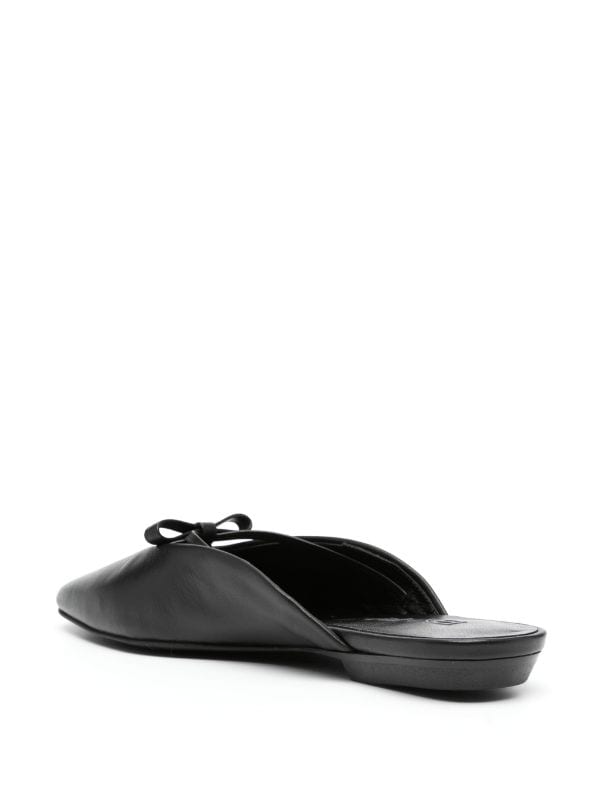 BY FAR Finn Leather Mules Farfetch