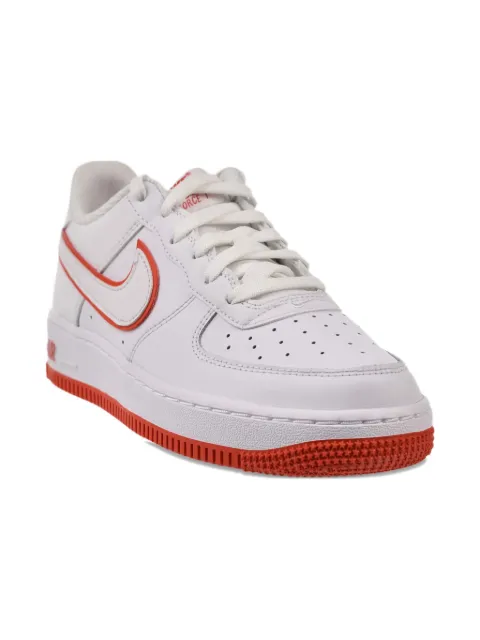 Nike Kids Air Force 1 "White / Picante Red" sneakers