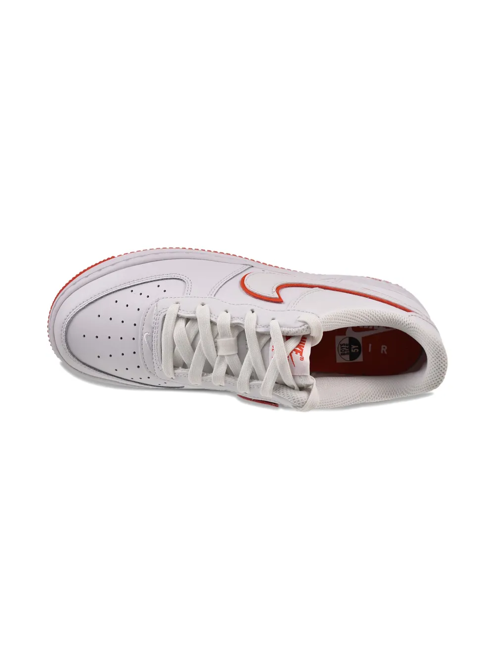 Nike Kids Air Force 1 "White Picante Red" sneakers
