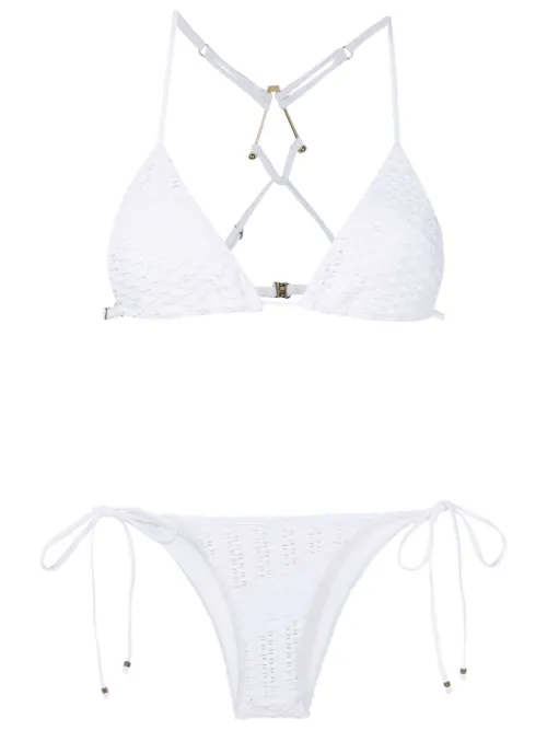 Bikini triangles à fini embossé - Amir Slama - Modalova