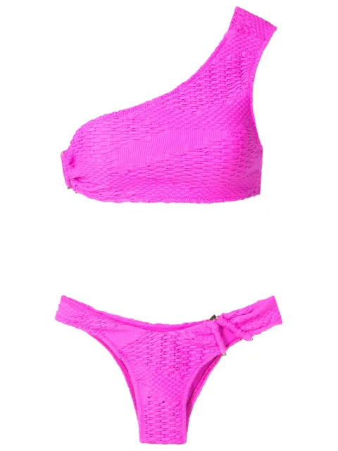 Amir Slama woven off-shoulder bikini set 