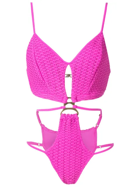 Amir Slama woven cut-out one-piece 