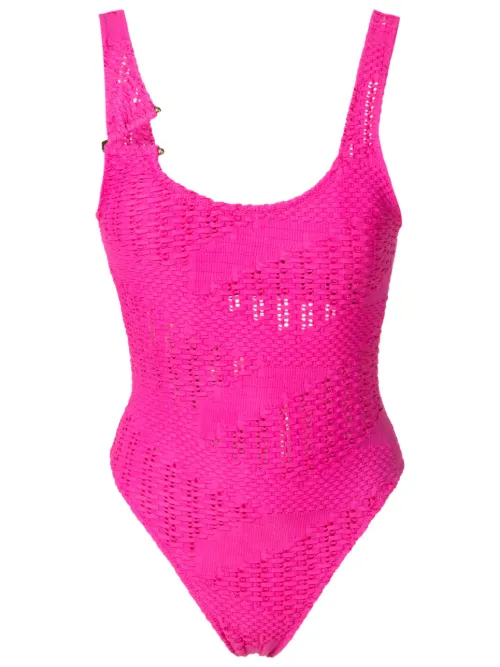 Maillot de bain en maille ajourée - Amir Slama - Modalova