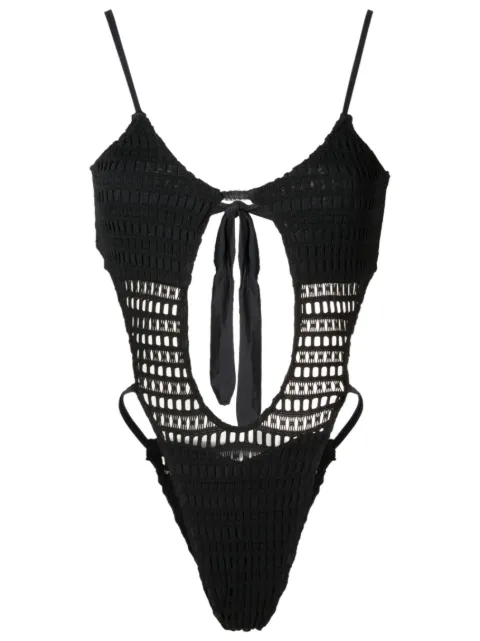 Amir Slama open-knit cut-out one-piece 