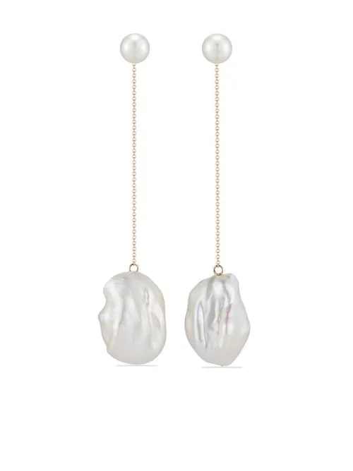 Boucles d'oreilles en or 14ct à perle baroque - Mateo - Modalova