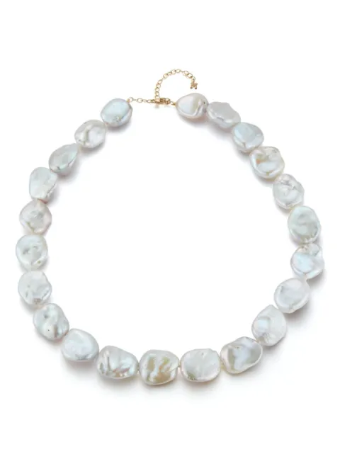Mateo collar en oro amarillo de 14kt con perla barroca
