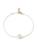 Mateo 14kt yellow gold baroque pearl and diamond bracelet