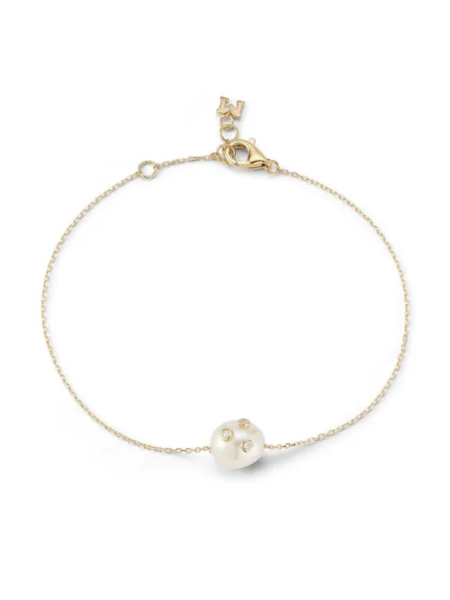 Bracelet en 14ct pavé de diamants - Mateo - Modalova