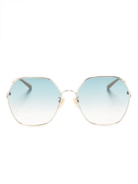 Chloé Eyewear oversized hexagonal-frame sunglasses