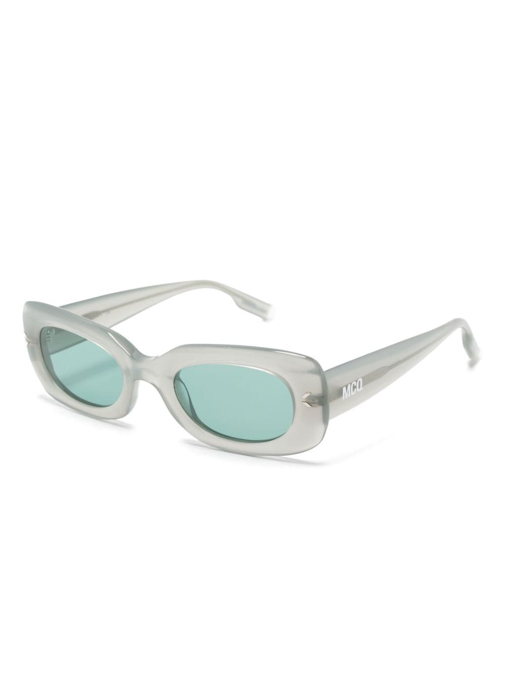 MCQ rectangle-frame sunglasses - Groen