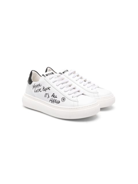 MSGM Kids Sneakers con stampa