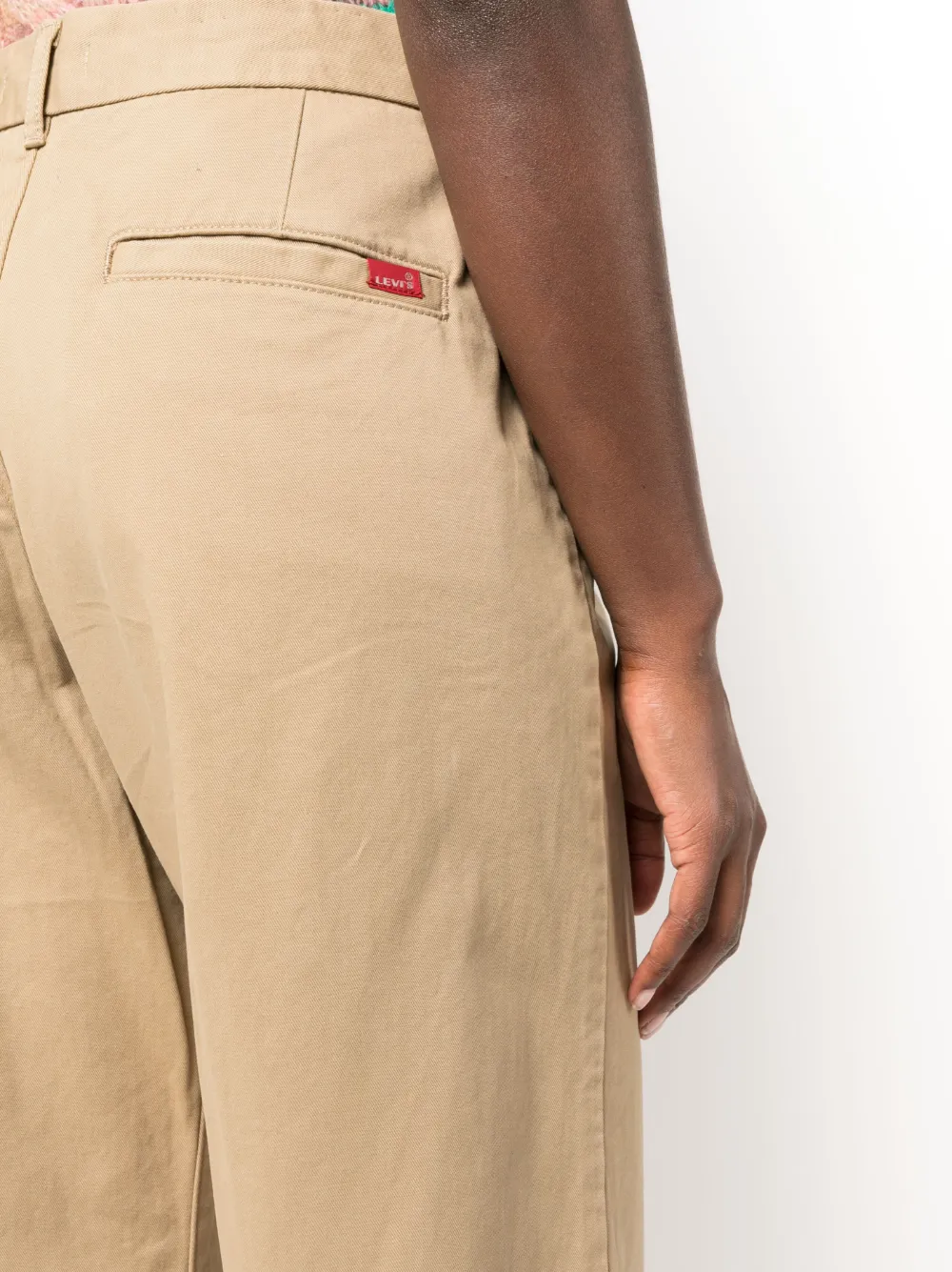 Levi's Broek met wijde pijpen Beige