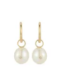 Mateo 14kt yellow gold pearl and diamond earrings