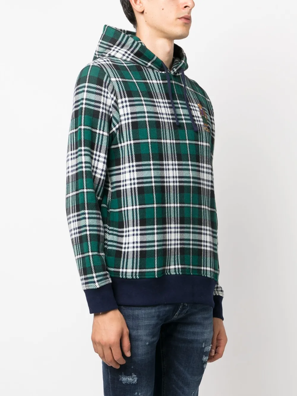 Polo Ralph Lauren Polo Bear Plaid Hoodie - Farfetch