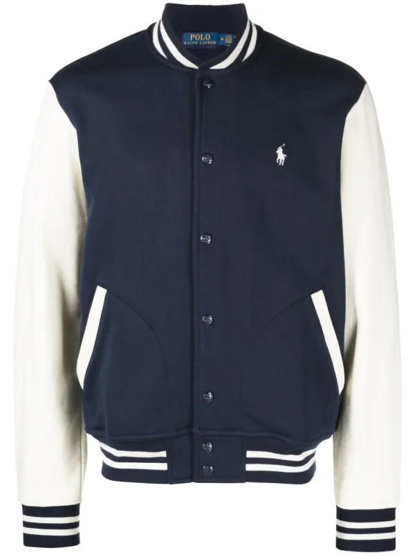 Blue Collared Baseball Jacket