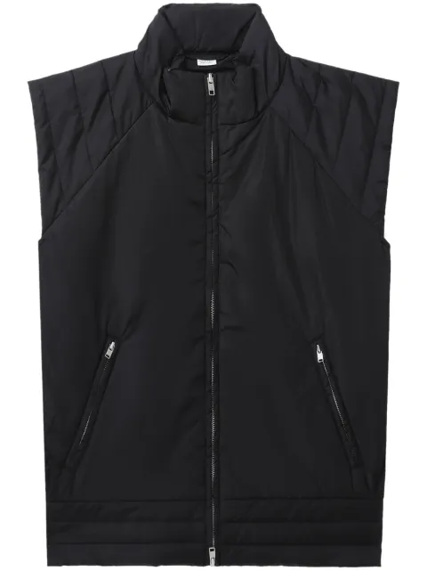 Random Identities cap-sleeved zipped gilet