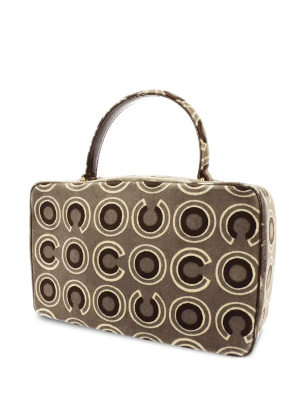 ペコ　CHANEL バッグ CHANEL Pre-Owned 2002 Coco Flap Top Handle Bag | Grey | FARFETCH