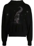 We11done logo-print long-sleeve hoodie - Black