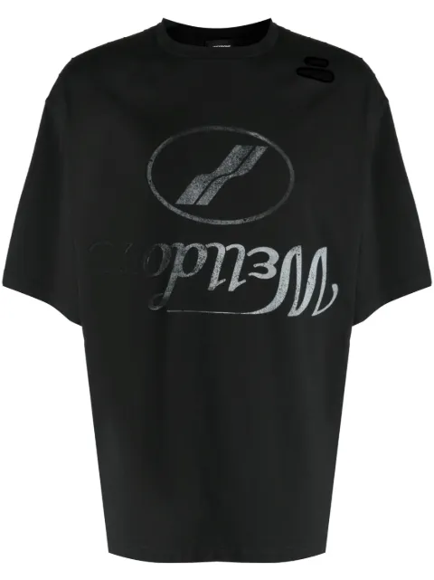 We11done logo-print cotton T-shirt 