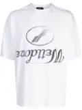 We11done logo-print cotton T-shirt - White