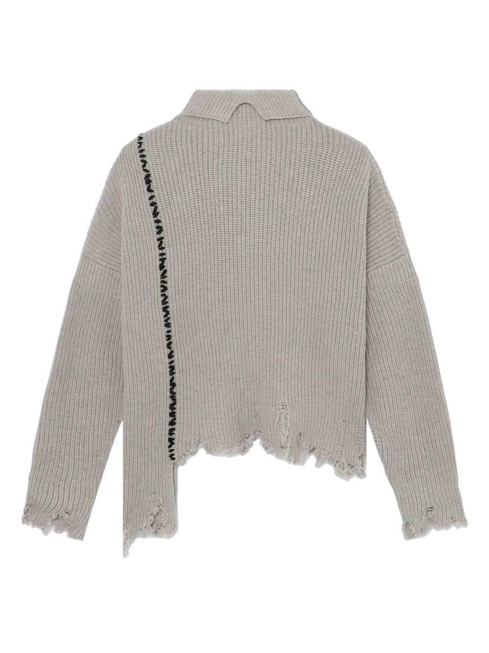 Y's unfinished-effect high-neck Jumper - Farfetch