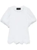 Simone Rocha pearl-embellished cotton T-shirt - White