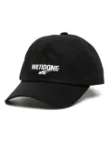 We11done logo-print cotton baseball cap - Black