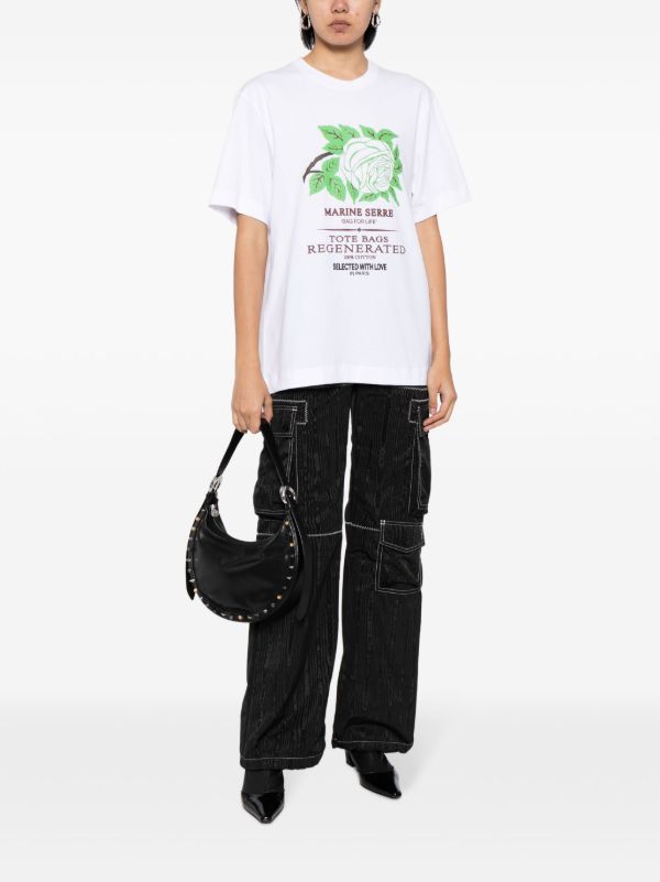 Marine Serre ロゴ Tシャツ - Farfetch