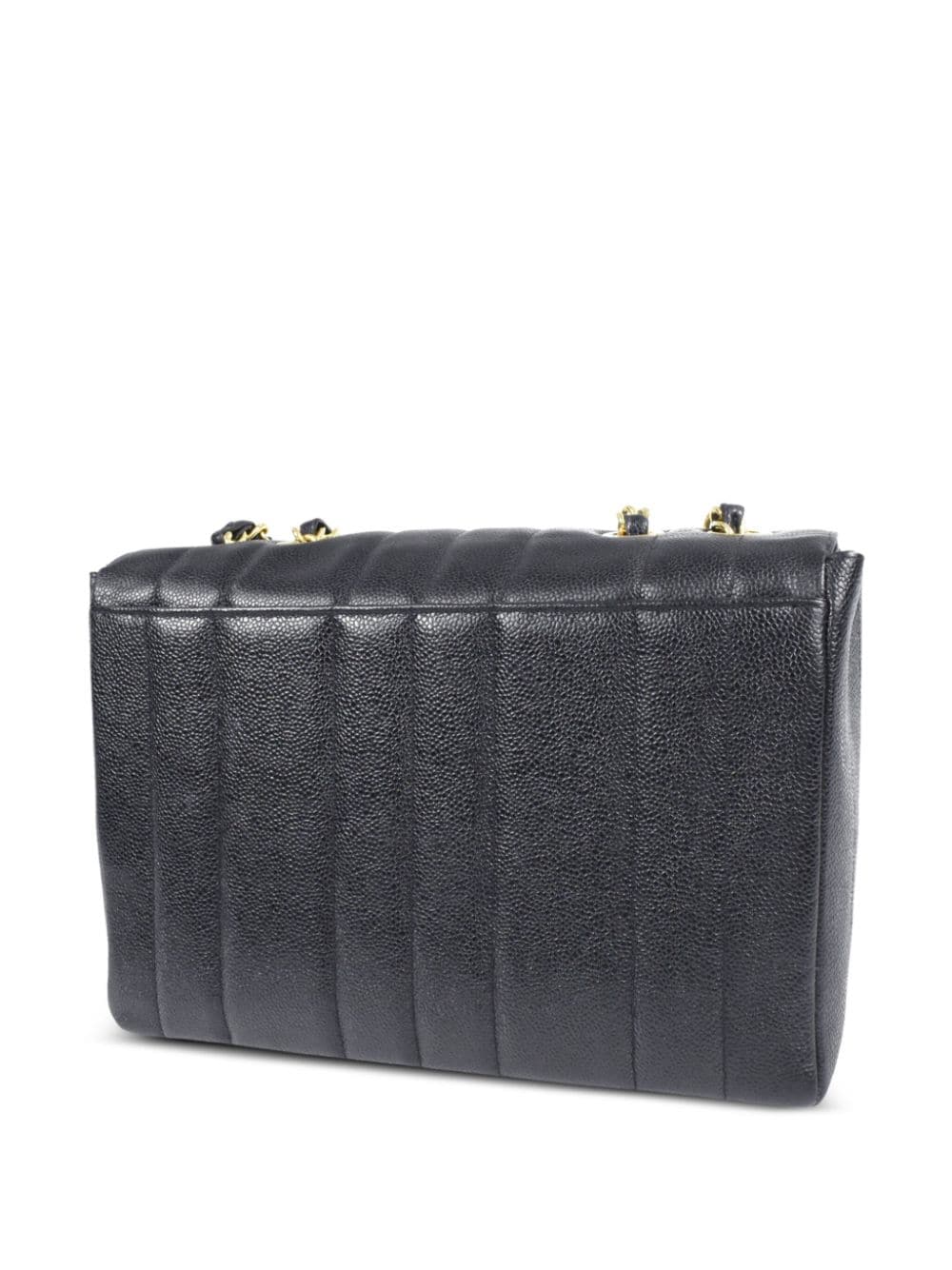 CHANEL Pre-Owned 1995 Jumbo Mademoiselle Classic Flap schoudertas - Zwart