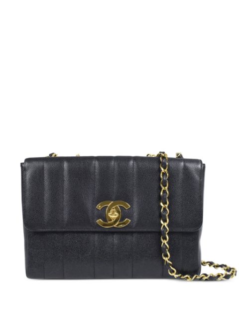 CHANEL 1995 Jumbo Mademoiselle quilt Classic Flap shoulder bag Women